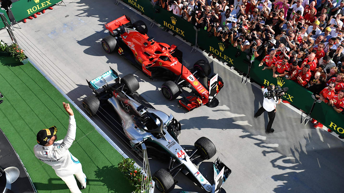 Race winner Lewis Hamilton (GBR) Mercedes-AMG F1 celebrates on the podium at Formula One World Championship, Rd12, Hungarian Grand Prix, Race, Hungaroring, Hungary, Sunday 29 July 2018. © Mark Sutton/Sutton Images