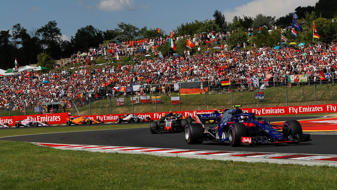 Pierre Gasly (FRA) Scuderia Toro Rosso STR13 at Formula One World Championship, Rd12, Hungarian Grand Prix, Race, Hungaroring, Hungary, Sunday 29 July 2018. © Manuel Goria/Sutton Images