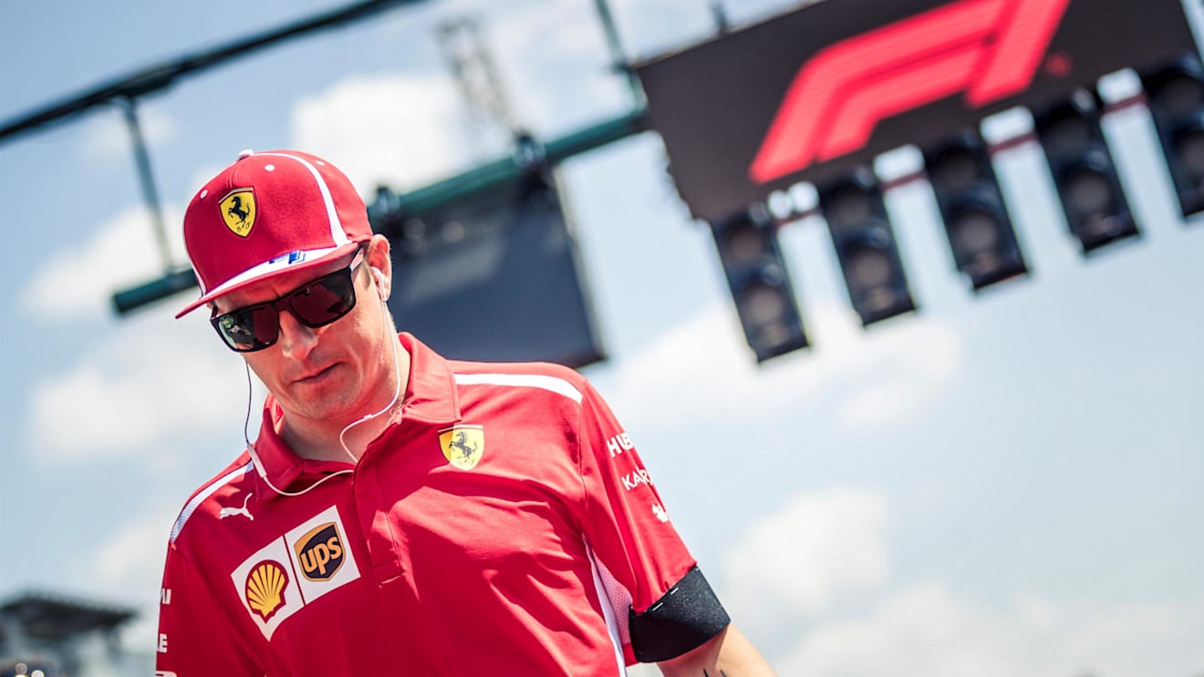 Kimi Raikkonen (FIN) Ferrari on the drivers parade at Formula One World Championship, Rd12, Hungarian Grand Prix, Race, Hungaroring, Hungary, Sunday 29 July 2018. © Manuel Goria/Sutton Images