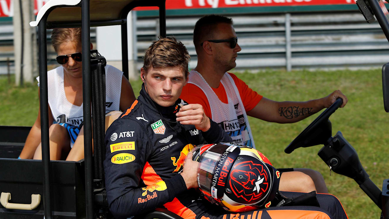 Race retiree Max Verstappen (NED) Red Bull Racing at Formula One World Championship, Rd12, Hungarian Grand Prix, Race, Hungaroring, Hungary, Sunday 29 July 2018. © Manuel Goria/Sutton Images