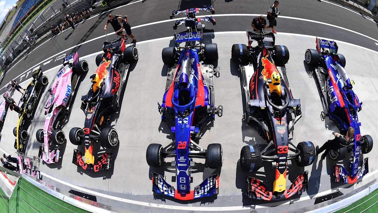 Cars at scrutineering at Formula One World Championship, Rd12, Hungarian Grand Prix, Preparations, Hungaroring, Hungary, Thursday 26 July 2018. © Jerry Andre/Sutton Images