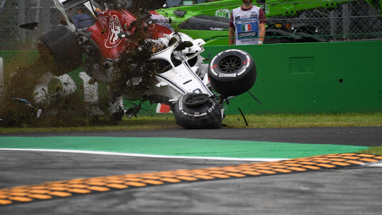 Marcus Ericsson, Alfa Romeo Sauber C37 suffered a big crash in FP2 at Formula One World Championship, Rd14, Italian Grand Prix, Practice, Monza, Italy, Friday 31 August 2018. © Hasan Bratac/Sutton Images