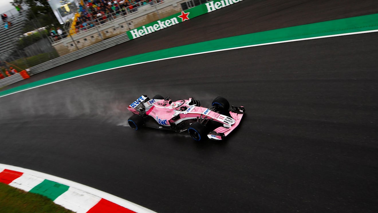 Sergio Perez, Racing Point Force India VJM11 at Formula One World Championship, Rd14, Italian Grand Prix, Practice, Monza, Italy, Friday 31 August 2018. © Manuel Goria/Sutton Images
