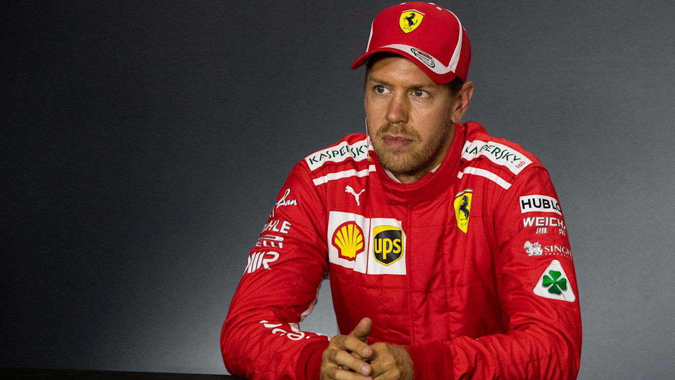 Sebastian Vettel, Ferrari in the Press Conference at Formula One World Championship, Rd14, Italian Grand Prix, Qualifying, Monza, Italy, Saturday 1 September 2018. © Manuel Goria/Sutton Images