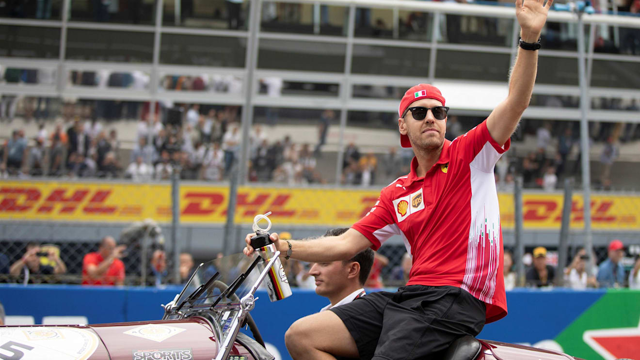 Sebastian Vettel, Ferrari on drivers parade at Formula One World Championship, Rd14, Italian Grand Prix, Race, Monza, Italy, Sunday 2 September 2018. © Manuel Goria/Sutton Images
