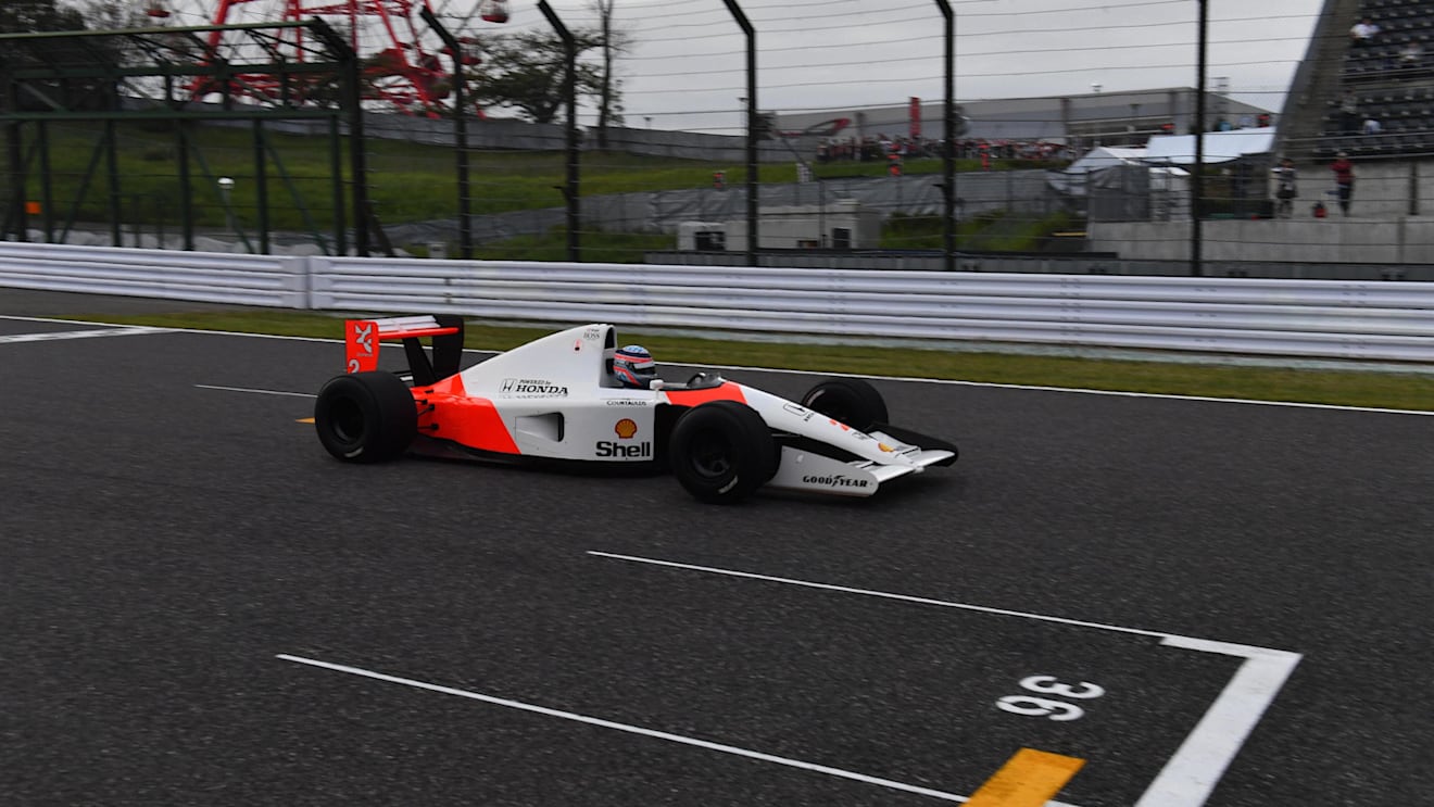 Takuma Sato, McLaren Honda MP4-7A at Legends F1 30th Anniversary Lap Demonstration at Formula One World Championship, Rd17, Japanese Grand Prix, Practice, Suzuka, Japan, Friday 5 October 2018.