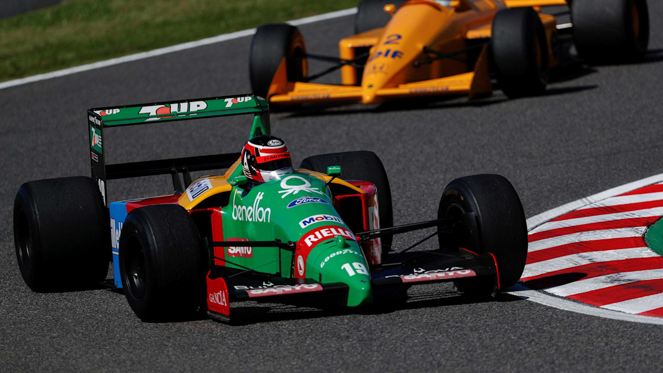 Aguri Suzuki, Benetton B188 at Legends F1 30th Anniversary Lap Demonstration at Formula One World Championship, Rd17, Japanese Grand Prix, Race, Suzuka, Japan, Sunday 7 October 2018.