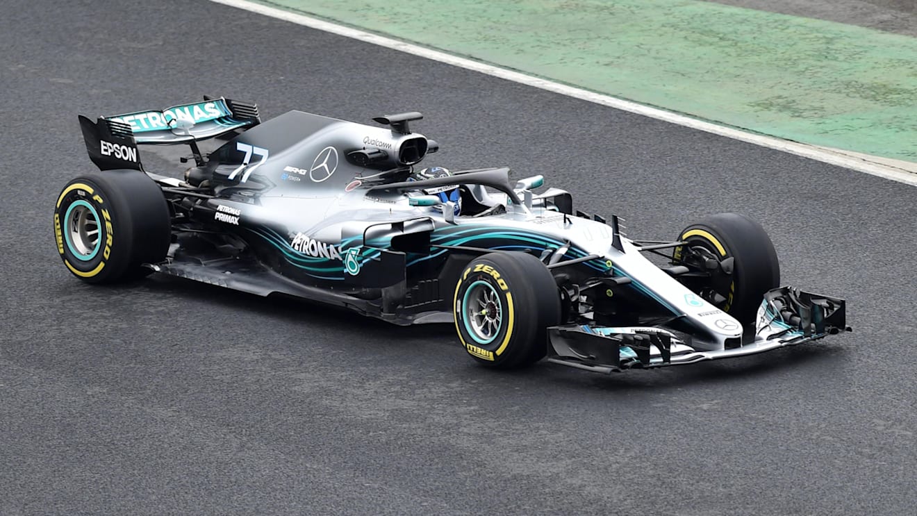 Valtteri Bottas (FIN) Mercedes-AMG F1 W09 EQ Power+ at Mercedes-AMG F1 W09 EQ Power+ Launch and First Run, Silverstone, England, 22 February 2018. © Simon Galloway/Sutton Images
