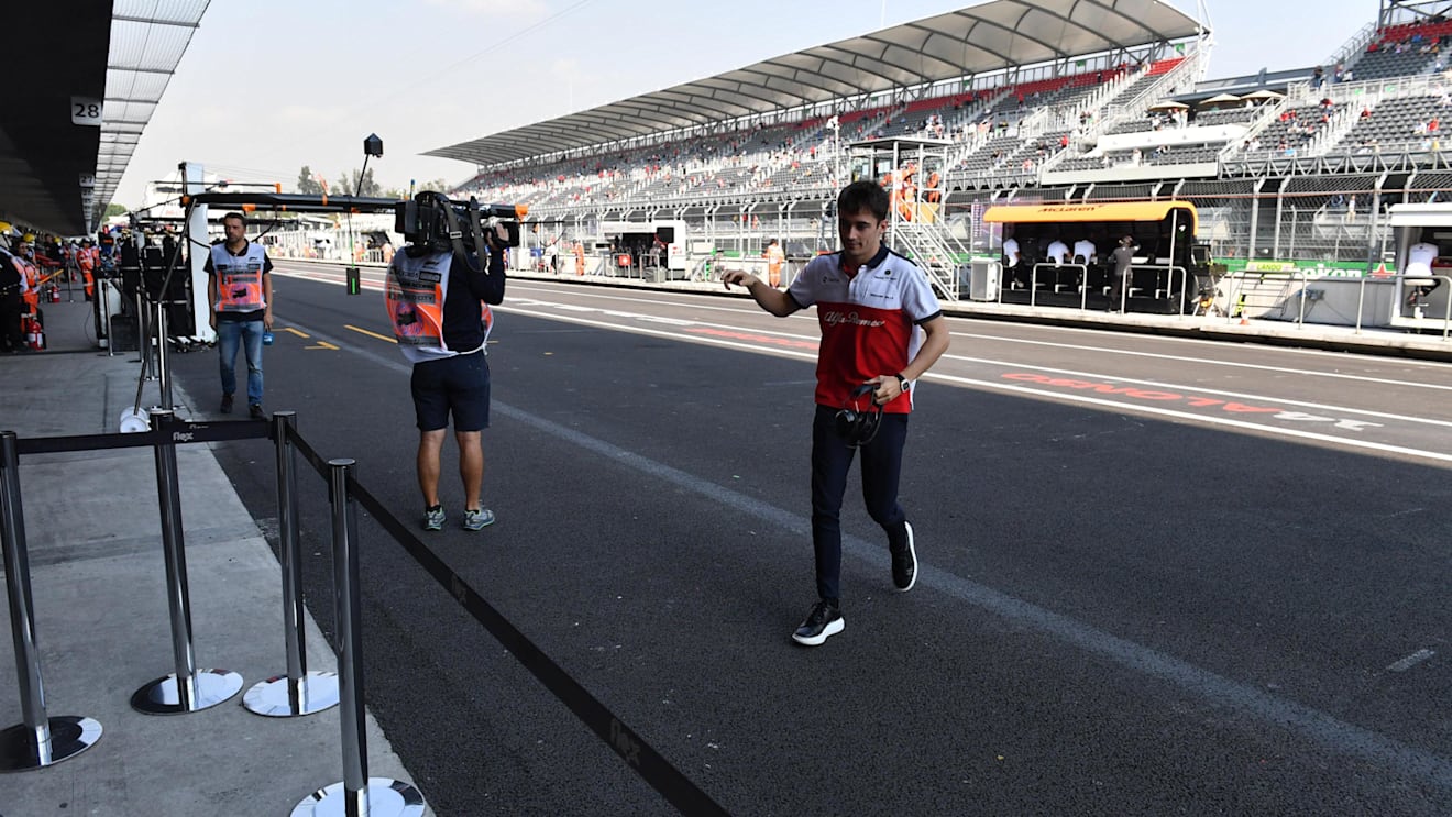 Charles Leclerc, Alfa Romeo Sauber F1 Team at Formula One World Championship, Rd19, Mexican Grand Prix, Practice, Circuit Hermanos Rodriguez, Mexico City, Mexico, Friday 26 October 2018.