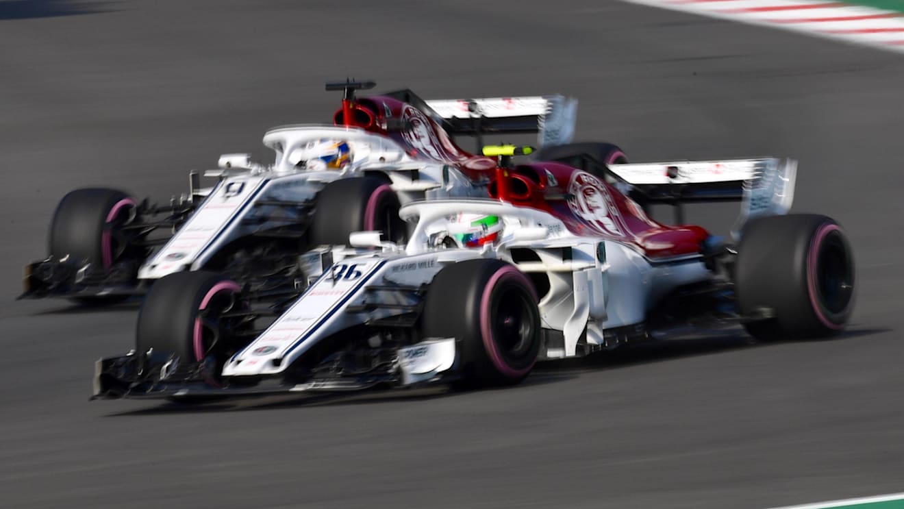 Antonio Giovinazzi, Alfa Romeo Sauber C37 and Marcus Ericsson, Alfa Romeo Sauber C37 at Formula One World Championship, Rd19, Mexican Grand Prix, Practice, Circuit Hermanos Rodriguez, Mexico City, Mexico, Friday 26 October 2018.