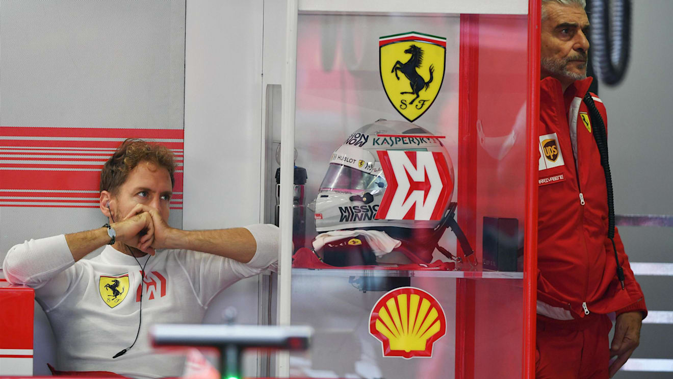 Sebastian Vettel, Ferrari and Maurizio Arrivabene, Ferrari Team Principal at Formula One World Championship, Rd19, Mexican Grand Prix, Qualifying, Circuit Hermanos Rodriguez, Mexico City, Mexico, Saturday 27 October 2018.