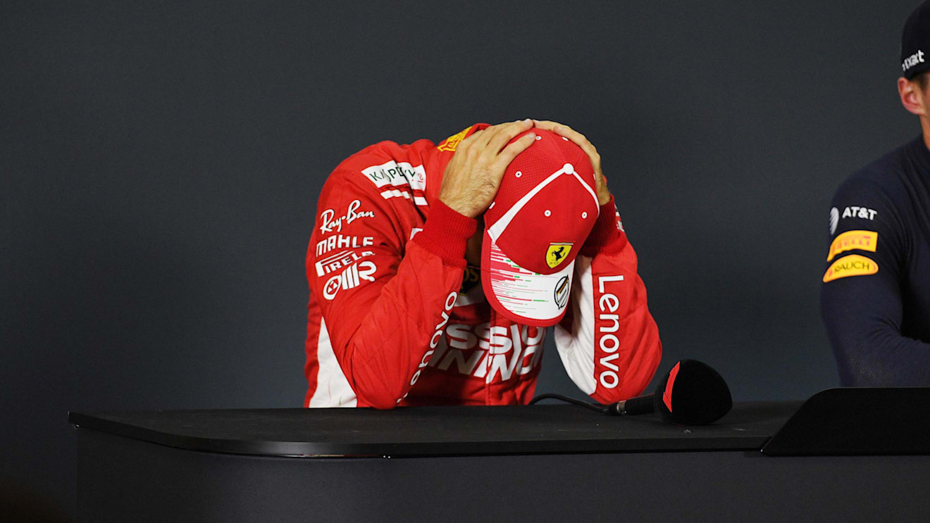 Sebastian Vettel, Ferrari in Press Conference at Formula One World Championship, Rd19, Mexican Grand Prix, Race, Circuit Hermanos Rodriguez, Mexico City, Mexico, Sunday 28 October 2018.