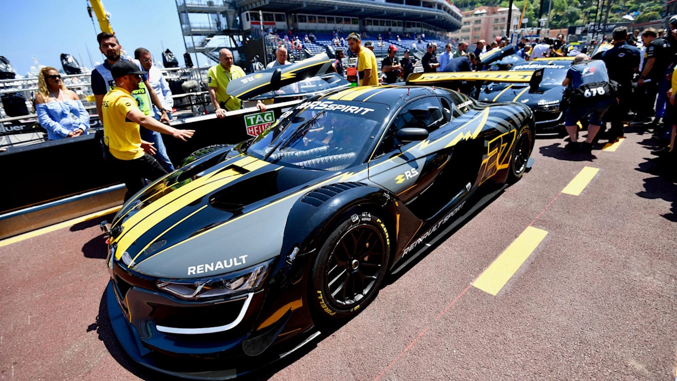 Renault track display at Formula One World Championship, Rd6, Monaco Grand Prix Friday, Monte-Carlo, Monaco, 25 May 2018. © Jerry Andre/Sutton Images
