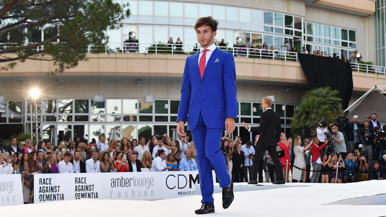 Pierre Gasly (FRA) Scuderia Toro Rosso at Amber Lounge Fasion Show, Le Meridien Beach Plaza Hotel, Monaco, Friday 25 May 2018. © Mark Sutton/Sutton Images