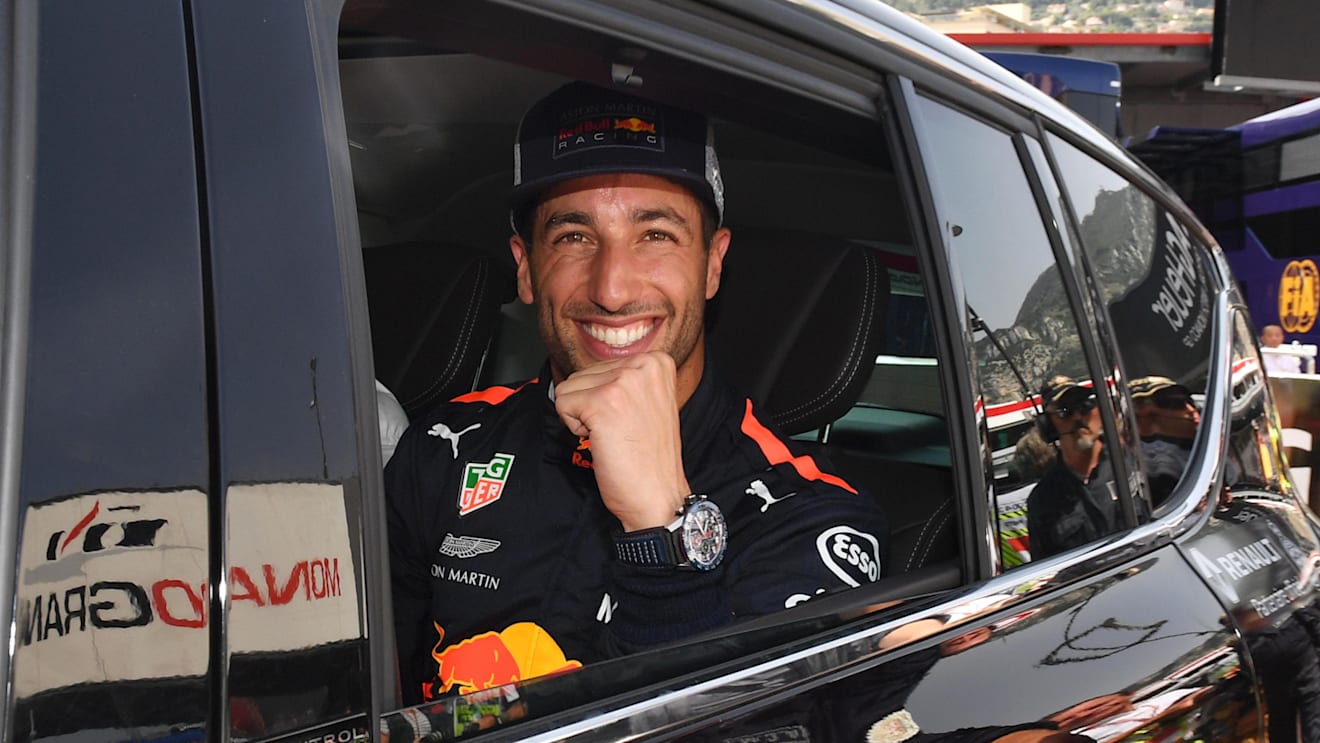 Pole sitter Daniel Ricciardo (AUS) Red Bull Racing celebrates in parc ferme at Formula One World Championship, Rd6, Monaco Grand Prix, Qualifying, Monte-Carlo, Monaco, Saturday 26 May 2018. © Mark Sutton/Sutton Images