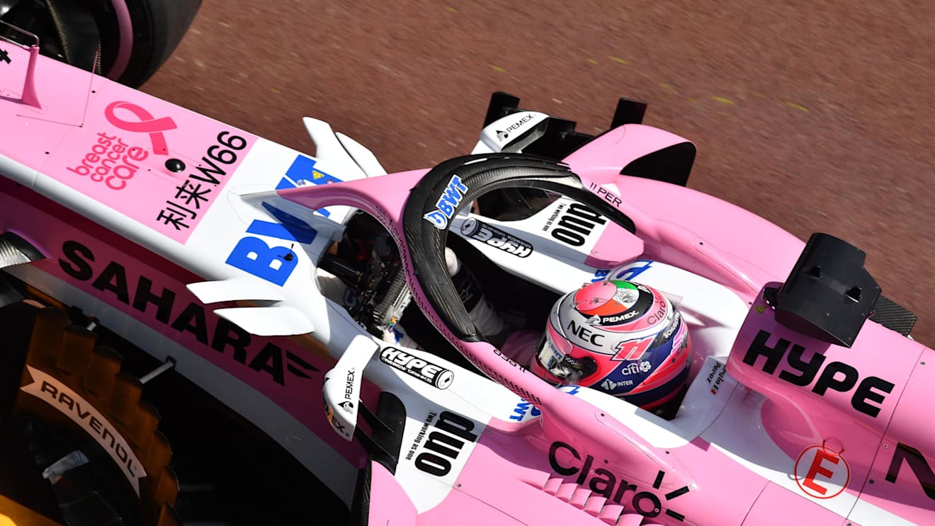 Sergio Perez (MEX) Force India VJM11 at Formula One World Championship, Rd6, Monaco Grand Prix, Qualifying, Monte-Carlo, Monaco, Saturday 26 May 2018. © Mark Sutton/Sutton Images