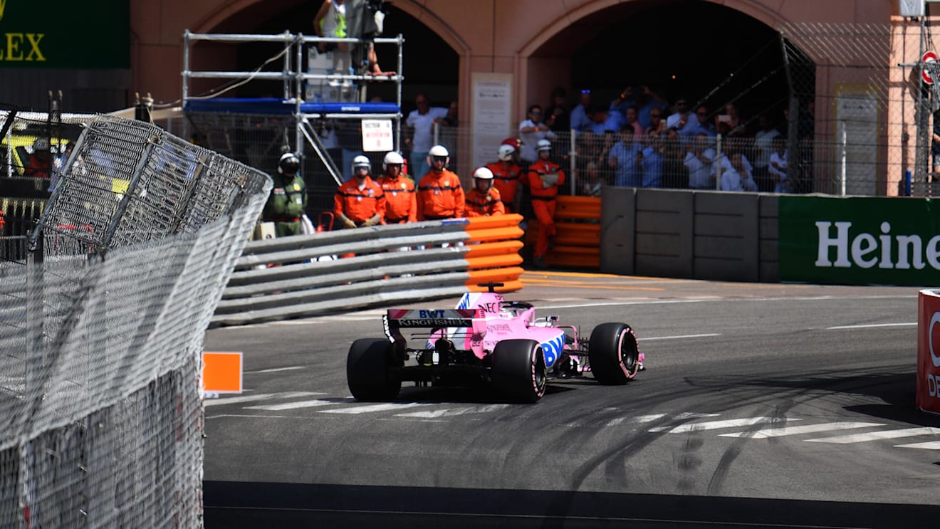 Sergio Perez (MEX) Force India VJM11 at Formula One World Championship, Rd6, Monaco Grand Prix, Qualifying, Monte-Carlo, Monaco, Saturday 26 May 2018. © Mark Sutton/Sutton Images