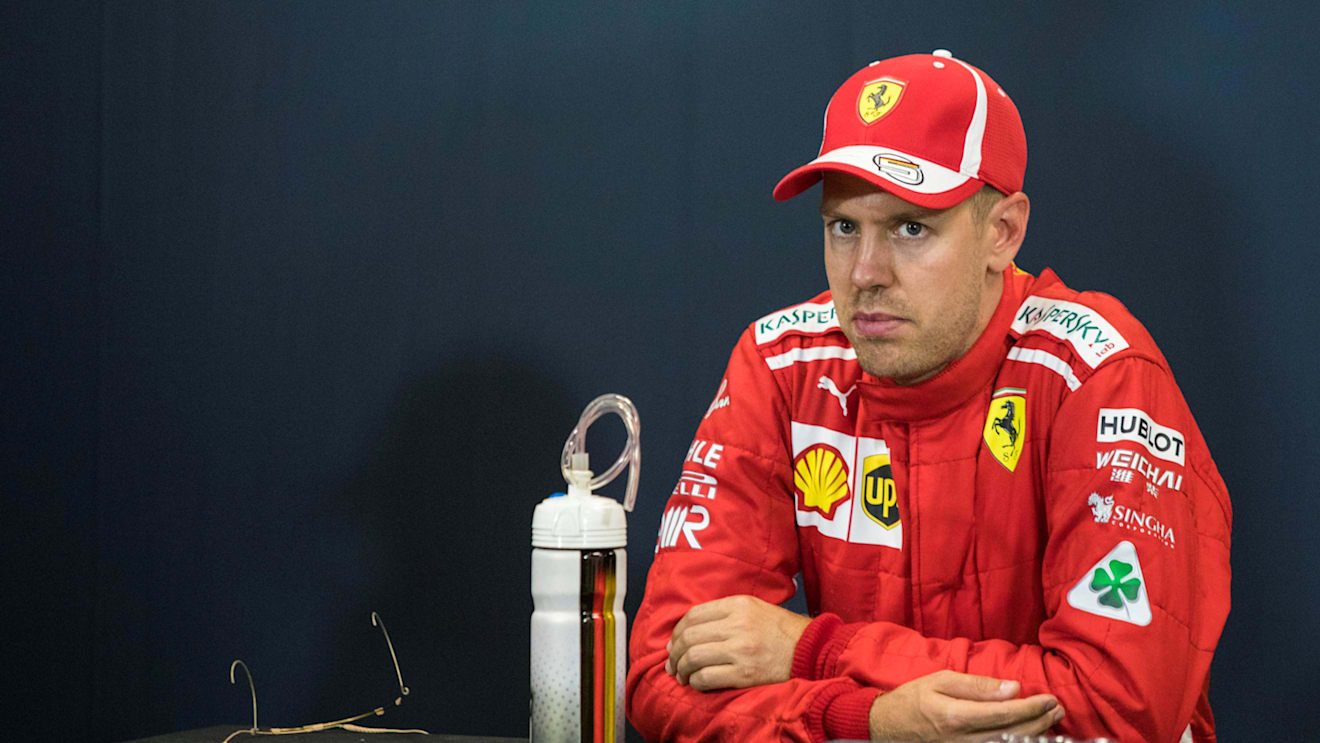 Sebastian Vettel (GER) Ferrari in the Press Conference at Formula One World Championship, Rd6, Monaco Grand Prix, Race, Monte-Carlo, Monaco, Sunday 27 May 2018. © Manuel Goria/Sutton Images