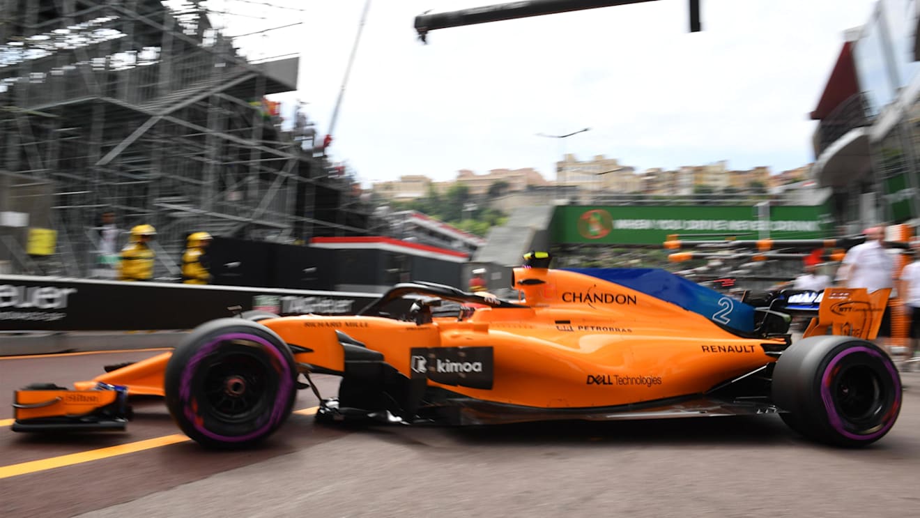 Stoffel Vandoorne (BEL) McLaren MCL33 at Formula One World Championship, Rd6, Monaco Grand Prix, Practice, Monte-Carlo, Monaco, Thursday 24 May 2018. © Mark Sutton/Sutton Images