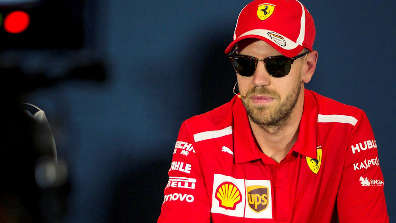 Sebastian Vettel (GER) Ferrari in the Press Conference at Formula One World Championship, Rd6, Monaco Grand Prix, Preparations, Monte-Carlo, Monaco, Wednesday 23 May 2018. © Manuel Goria/Sutton Images