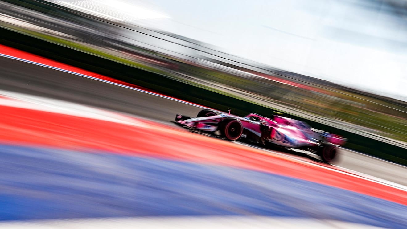 Esteban Ocon, Racing Point Force India VJM11 at Formula One World Championship, Rd16, Russian Grand Prix, Qualifying, Sochi Autodrom, Sochi, Krasnodar Krai, Russia, Saturday 29 September 2018.