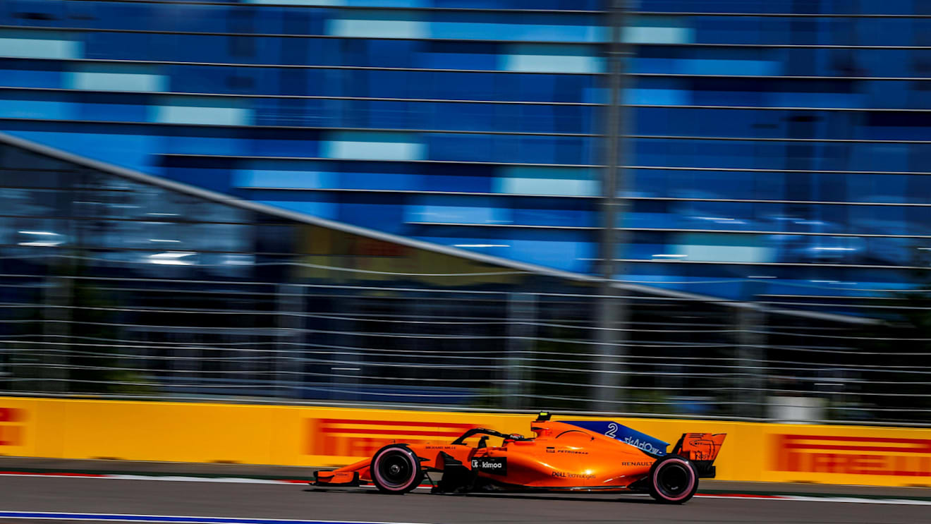 Stoffel Vandoorne, McLaren MCL33 at Formula One World Championship, Rd16, Russian Grand Prix, Qualifying, Sochi Autodrom, Sochi, Krasnodar Krai, Russia, Saturday 29 September 2018.