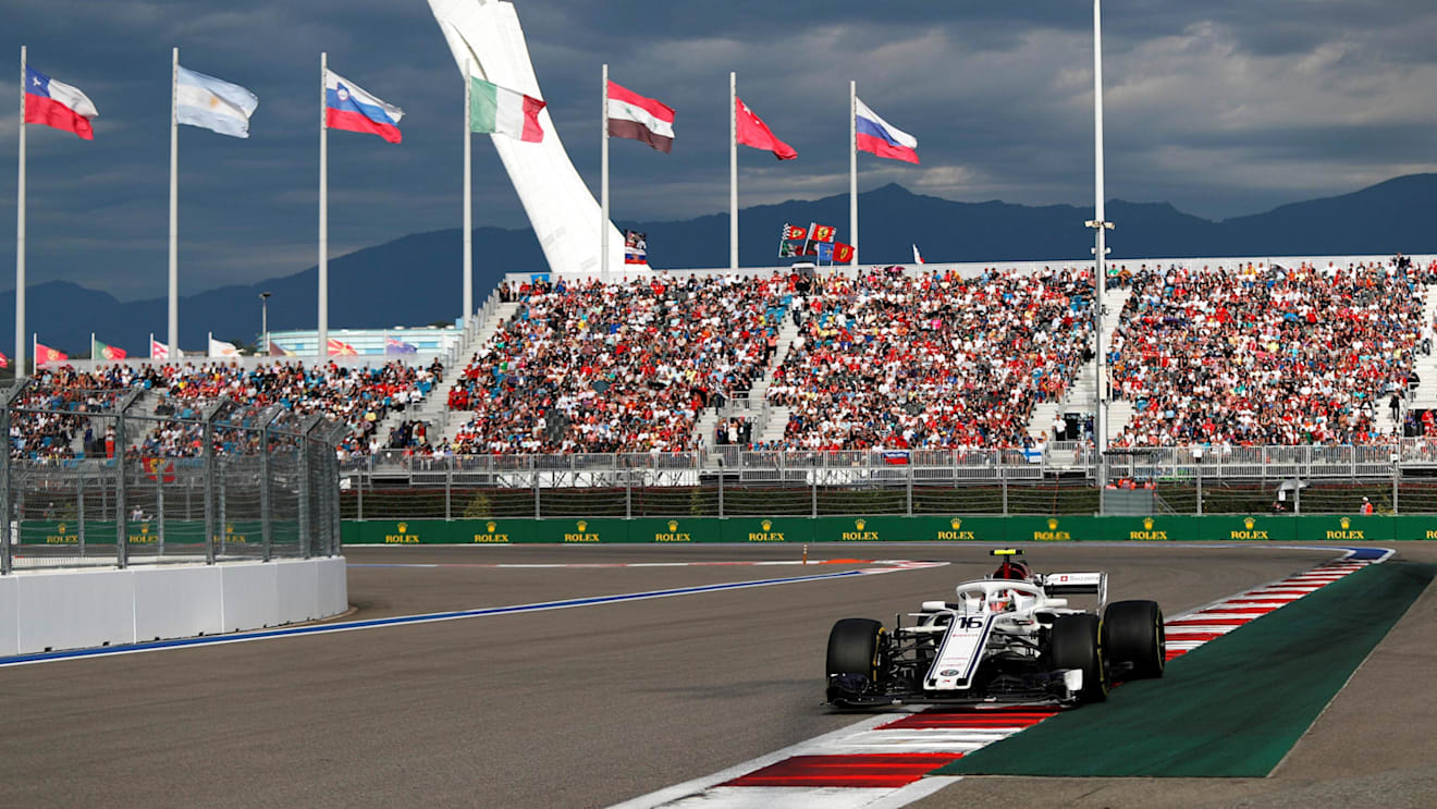 Charles Leclerc, Alfa Romeo Sauber C37 at Formula One World Championship, Rd16, Russian Grand Prix, Race, Sochi Autodrom, Sochi, Krasnodar Krai, Russia, Sunday 30 September 2018.