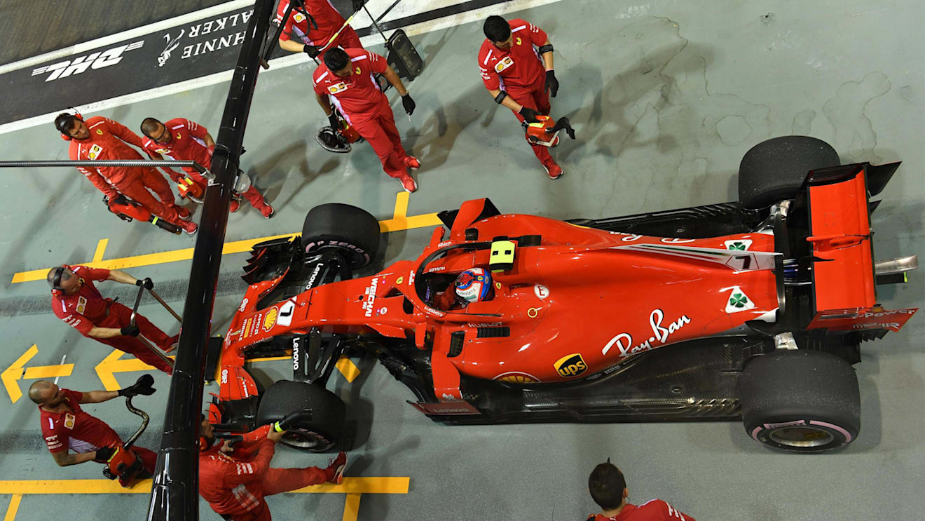 Kimi Raikkonen, Ferrari SF71H at Formula One World Championship, Rd15, Singapore Grand Prix, Qualifying, Marina Bay Circuit, Singapore, Saturday 15 September 2018.