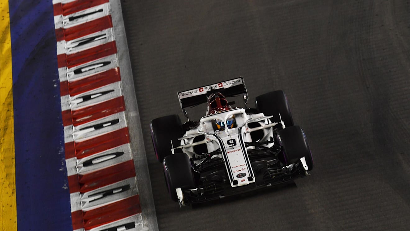 Marcus Ericsson, Alfa Romeo Sauber C37 at Formula One World Championship, Rd15, Singapore Grand Prix, Race, Marina Bay Circuit, Singapore, Sunday 16 September 2018.