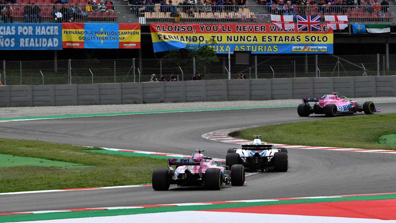 Sergio Perez (MEX) Force India VJM11 at Formula One World Championship, Rd5, Spanish Grand Prix, Race, Barcelona, Spain, Sunday 13 May 2018. © Mark Sutton/Sutton Images