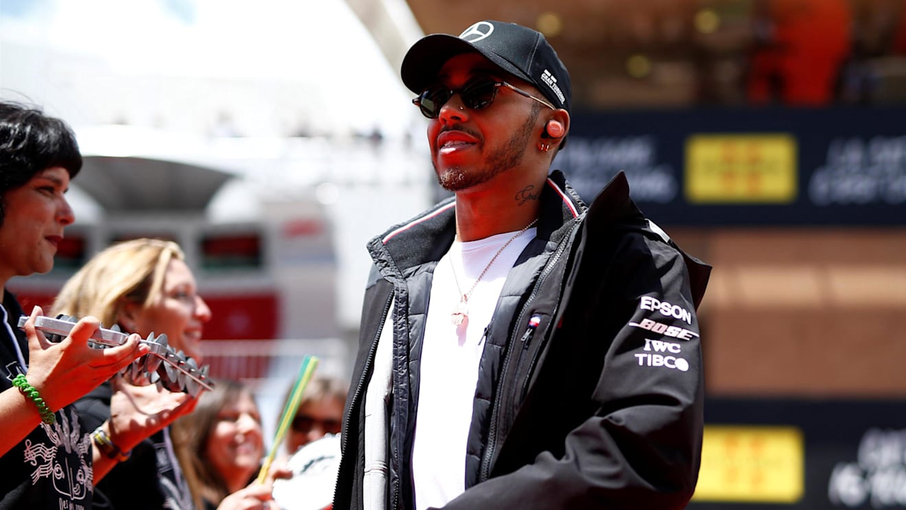 Lewis Hamilton (GBR) Mercedes-AMG F1 on the drivers parade at Formula One World Championship, Rd5, Spanish Grand Prix, Race, Barcelona, Spain, Sunday 13 May 2018. © Manuel Goria/Sutton Images
