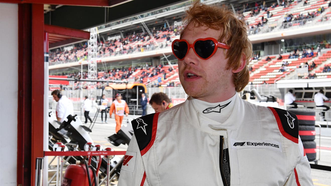 F1 Experiences 2-Seater passenger Rupert Grint (GBR) at Formula One World Championship, Rd5, Spanish Grand Prix, Race, Barcelona, Spain, Sunday 13 May 2018. © Mark Sutton/Sutton Images