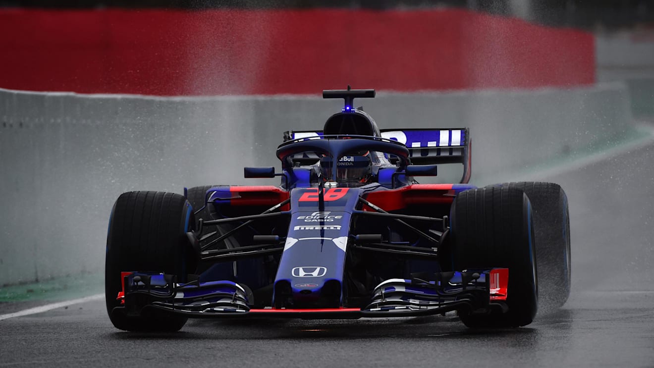 Brendon Hartley (NZL) Scuderia Toro Rosso STR13 at Formula One Testing, Day Three, Barcelona, Spain, 28 February 2018. © Mark Sutton/Sutton Images