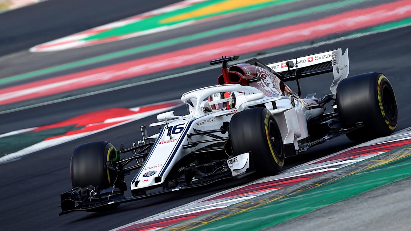 Charles Leclerc (MON) Alfa Romeo Sauber C37 at Formula One Testing, Day Two, Barcelona, Spain, 27 February 2018. © Mark Sutton/Sutton Images