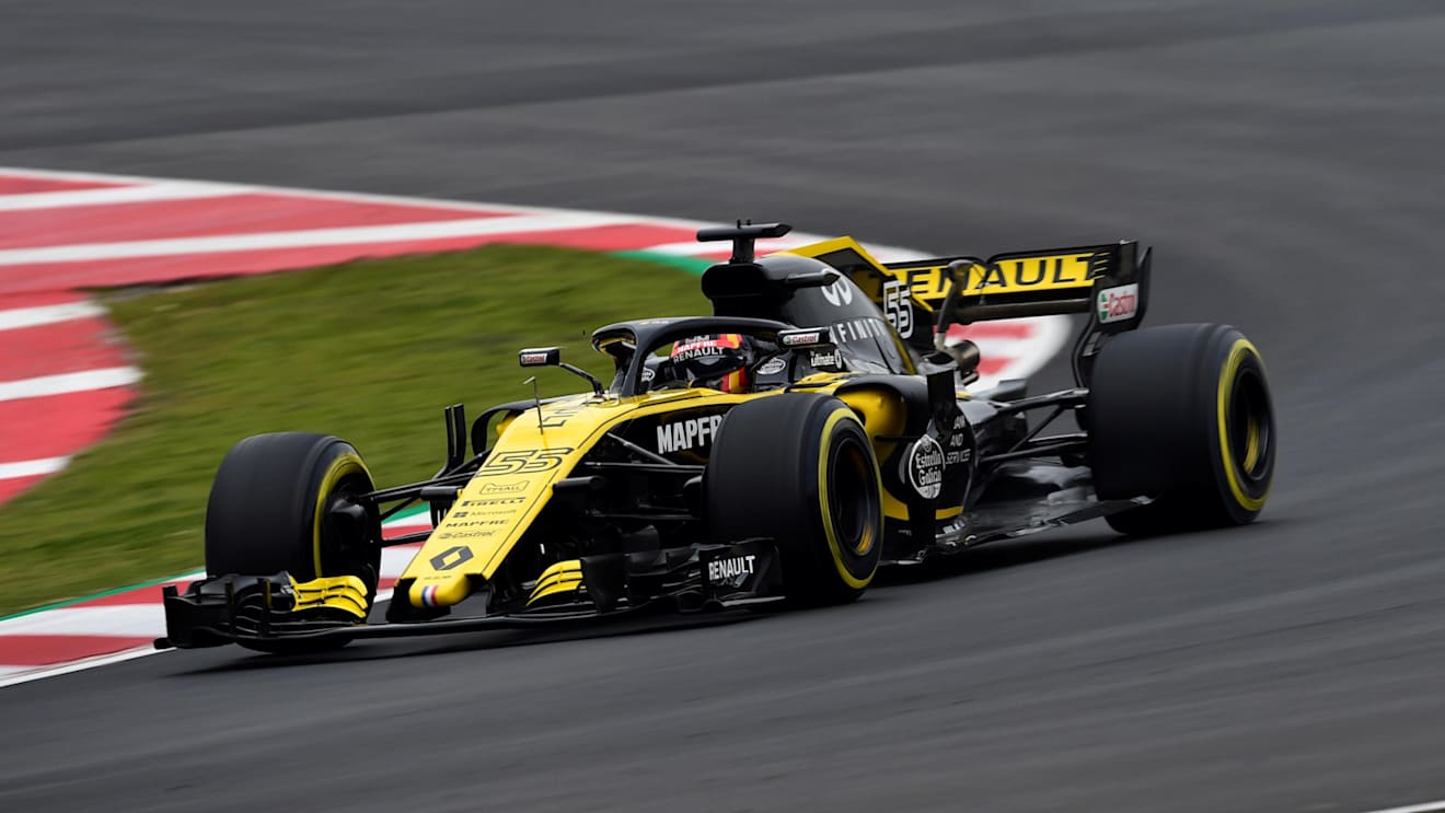 Carlos Sainz jr (ESP) Renault Sport F1 Team RS18 at Formula One Testing, Day Two, Barcelona, Spain, 27 February 2018. © Mark Sutton/Sutton Images