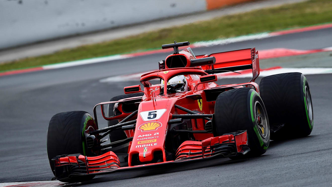Sebastian Vettel (GER) Ferrari SF-71H at Formula One Testing, Day Two, Barcelona, Spain, 27 February 2018. © Jerry Andre/Sutton Images