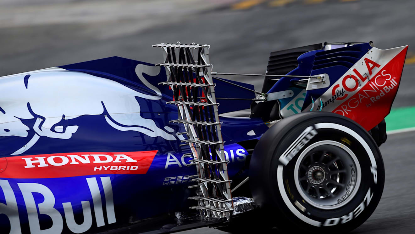 Pierre Gasly (FRA) Scuderia Toro Rosso STR13 with aero sensor at Formula One Testing, Day Two, Barcelona, Spain, 27 February 2018. © Jerry Andre/Sutton Images