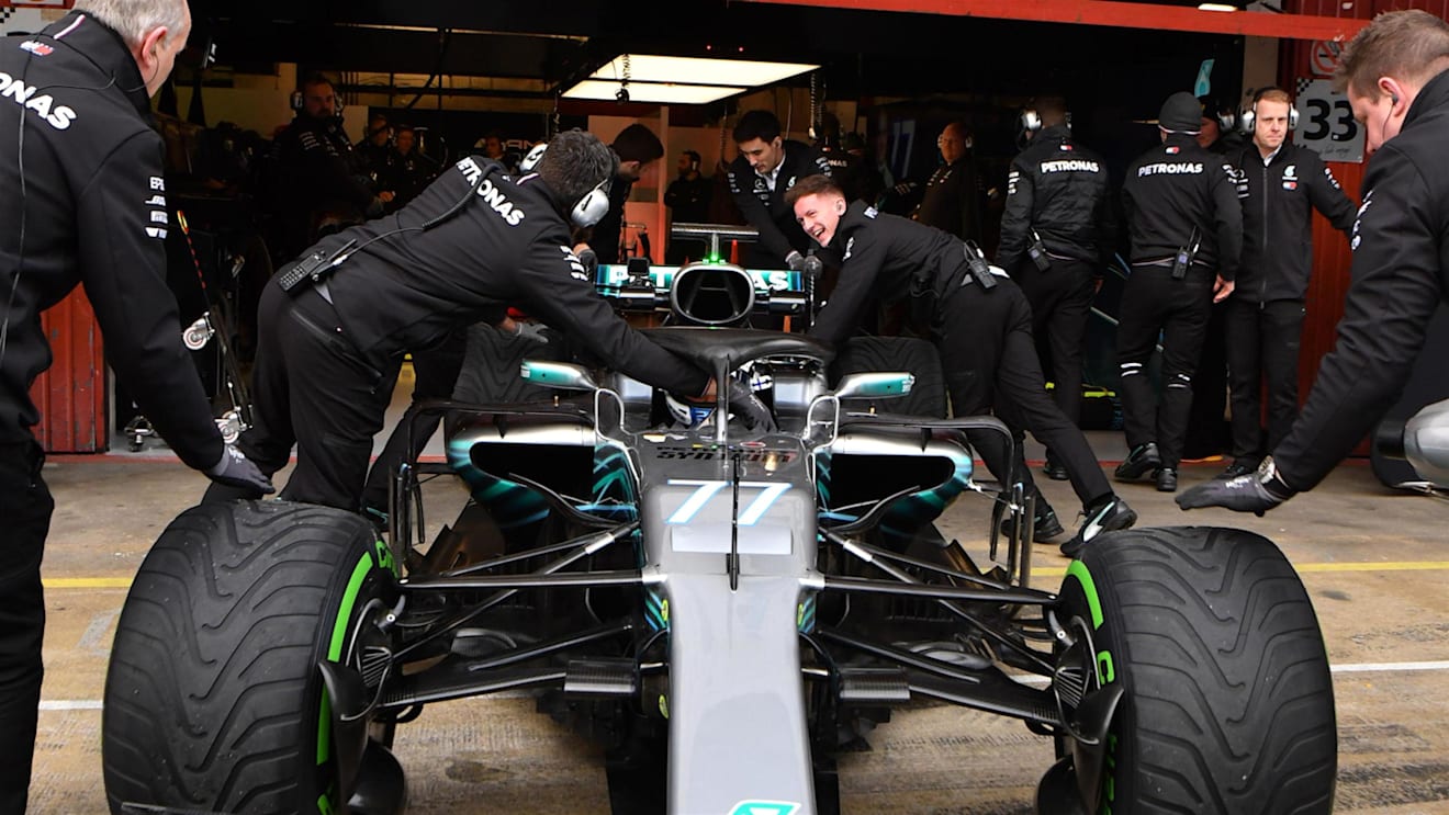 Valtteri Bottas (FIN) Mercedes-AMG F1 W09 EQ Power+ at Formula One Testing, Day Two, Barcelona, Spain, 27 February 2018. © Mark Sutton/Sutton Images