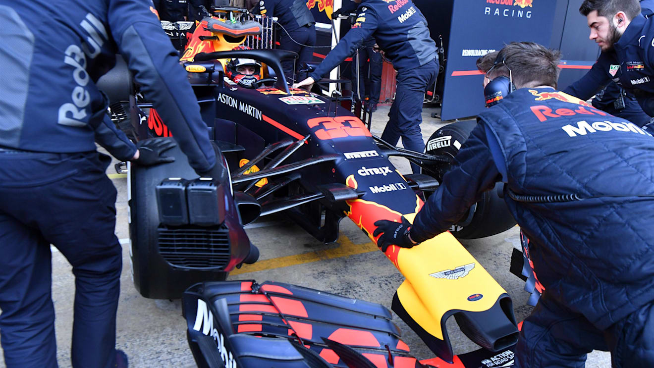 Max Verstappen (NED) Red Bull Racing RB14 at Formula One Testing, Day Two, Barcelona, Spain, 27 February 2018. © Mark Sutton/Sutton Images