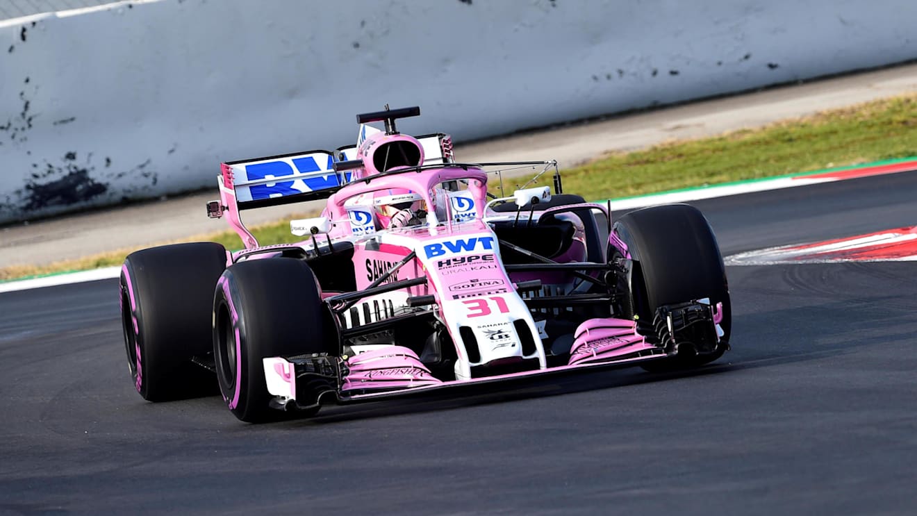Esteban Ocon (FRA) Force India VJM11 at Formula One Testing, Day Two, Barcelona, Spain, 27 February 2018. © Jerry Andre/Sutton Images