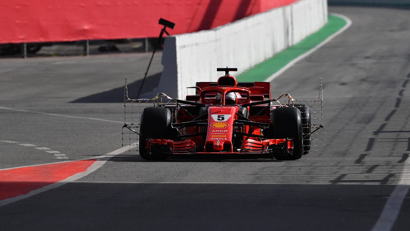 Sebastian Vettel (GER) Ferrari SF-71H at Formula One Testing, Day One, Barcelona, Spain, Tuesday 15 May 2018. © Jerry Andre/Sutton Images