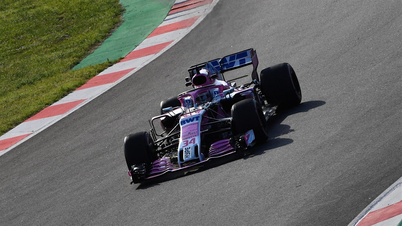 Nicholas Latifi (CDN) Force India VJM11 at Formula One Testing, Day Two, Barcelona, Spain, Wednesday 16 May 2018. © Mark Sutton/Sutton Images