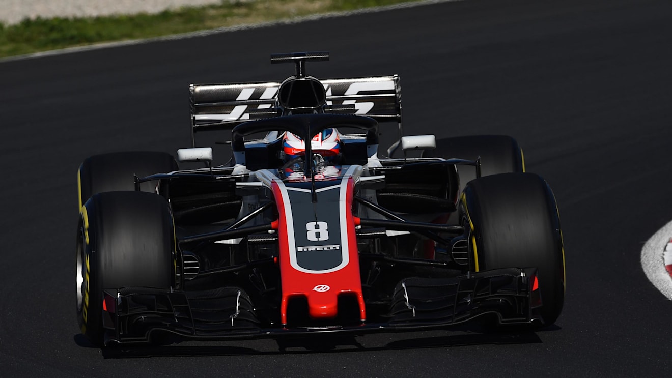 Romain Grosjean (FRA) Haas VF-18 at Formula One Testing, Day Four, Barcelona, Spain, 9 March 2018. © Jerry Andre/Sutton Images