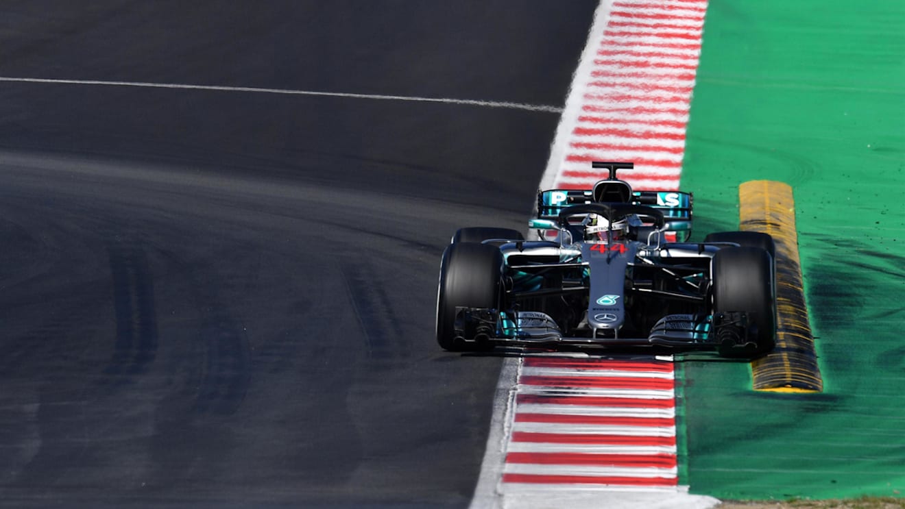 Lewis Hamilton (GBR) Mercedes-AMG F1 W09 EQ Power+ at Formula One Testing, Day Four, Barcelona, Spain, 9 March 2018. © Mark Sutton/Sutton Images