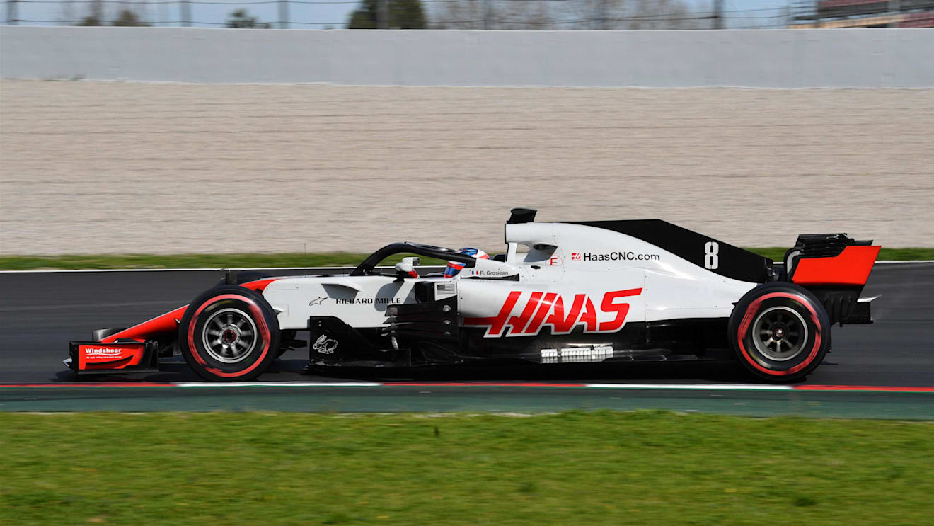 Romain Grosjean (FRA) Haas VF-18 at Formula One Testing, Day Four, Barcelona, Spain, 9 March 2018. © Mark Sutton/Sutton Images