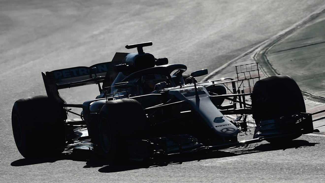 Lewis Hamilton (GBR) Mercedes-AMG F1 W09 EQ Power+ with aero sensors at Formula One Testing, Day Four, Barcelona, Spain, 9 March 2018. © Jerry Andre/Sutton Images