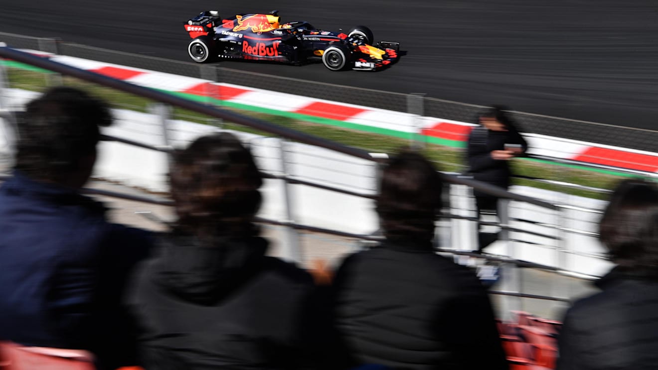 Max Verstappen (NED) Red Bull Racing RB14 at Formula One Testing, Day One, Barcelona, Spain, 6 March 2018. © Mark Sutton/Sutton Images