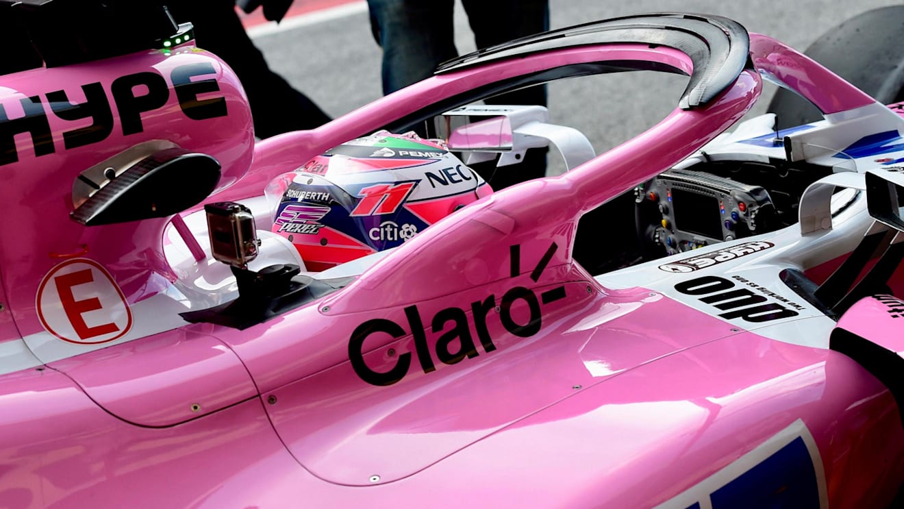 Sergio Perez (MEX) Force India VJM11 at Formula One Testing, Day Three, Barcelona, Spain, 8 March 2018. © Jerry Andre/Sutton Images