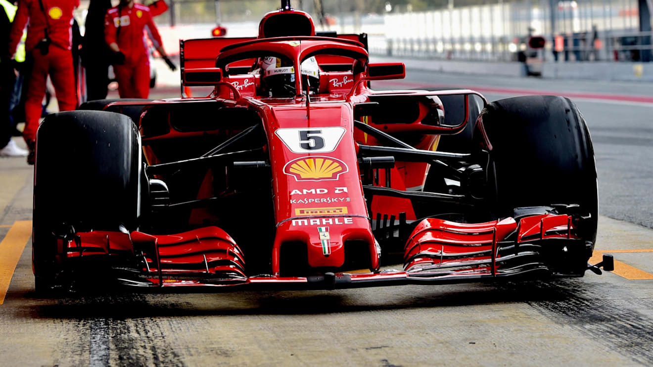 Sebastian Vettel (GER) Ferrari SF-71H at Formula One Testing, Day Three, Barcelona, Spain, 8 March 2018. © Jerry Andre/Sutton Images