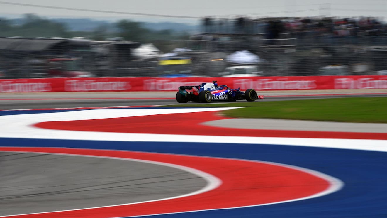 Brendon Hartley, Toro Rosso STR13 at Formula One World Championship, Rd18, United States Grand Prix, Qualifying, Circuit of the Americas, Austin, Texas, USA, Saturday 20 October 2018.